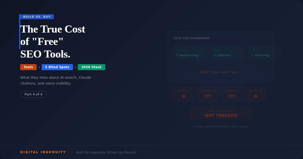 The True Cost of Free SEO Tools — What They Miss About AI Search