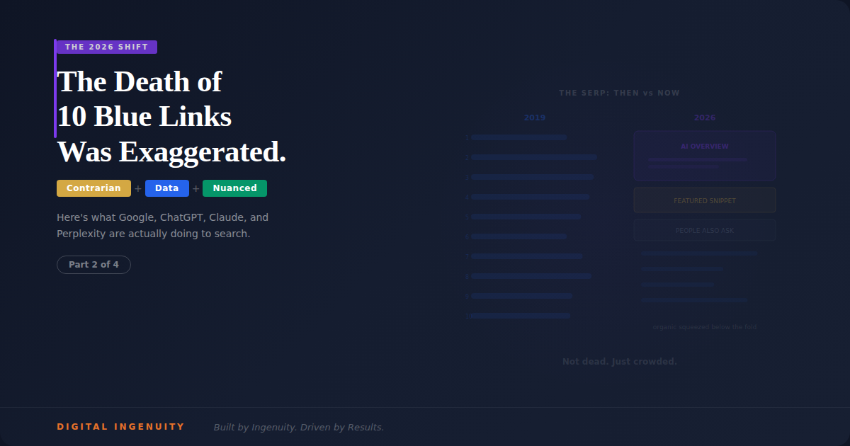 Is SEO Dead? Navigating Search and AI in 2026